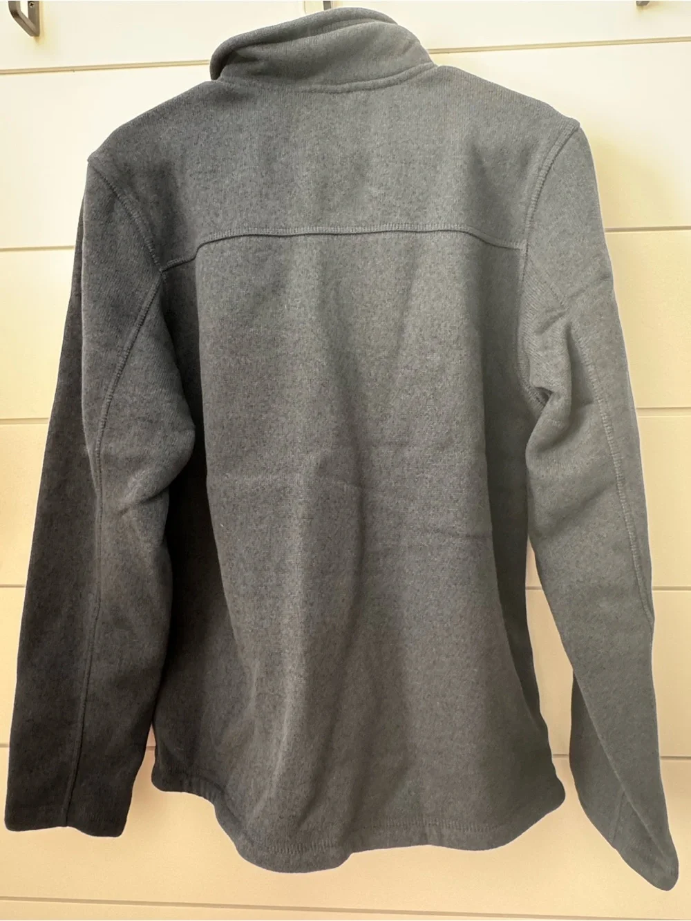 The North Face Men's Full-Zip Fleece Jacket w/Davis Construction Logo - Navy